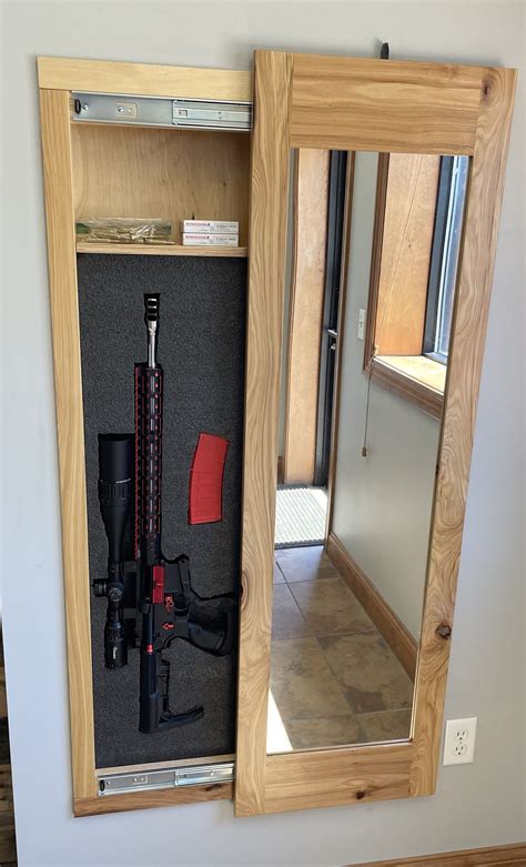 Hidden Storage Mirror In-Wall Gun Safe at Louise Chao blog