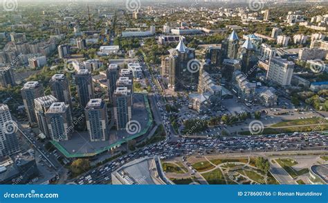 Almaty Kazakhstan May 4 2023 Traffic Jam On A City Street Stock