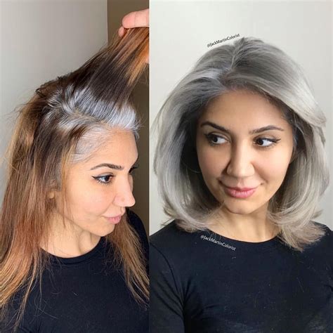 Before And After🔥🔥🔥 Jackmartincolorist Jack Never Colors Without His Framar Brushes🙏🙏 Gray