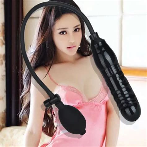 INFLATABLE BUTT PLUG G SPOT DILDO EXPANDABLE ANAL VAGINAL MASTURBATORS ASS TOYS EUR