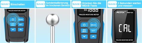 Feuchtigkeitsmessgerät MESTEK Feuchtemessgerät Feuchtigkeitsmesser mit ...