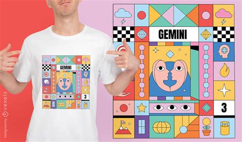 Designs Gráficos para Camisetas e Merch de signo de gêmeos