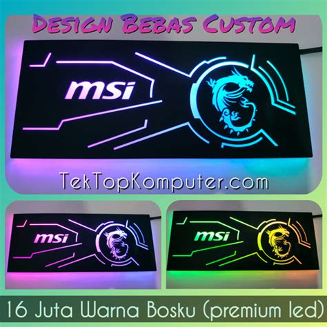 Jual Custom Vga Backplate Modding With Rgb Led Kab Sleman Tektop