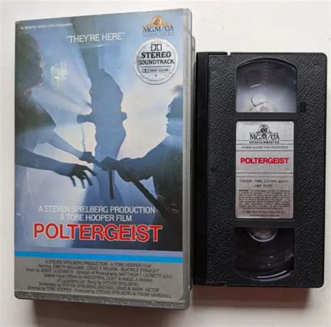 Poltergeist Big Box Ex Rental Horror Vhs Mgm Ua Pe Cert Video Umv