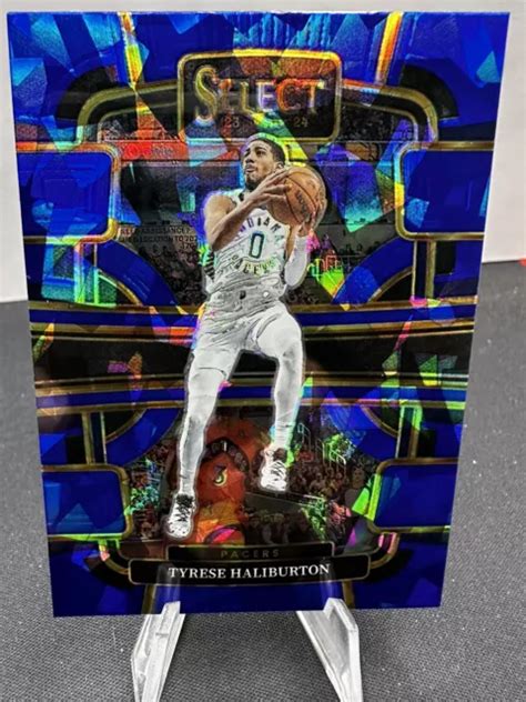 2023 24 PANINI SELECT 29 Tyrese Haliburton Concourse Blue Ice Indiana