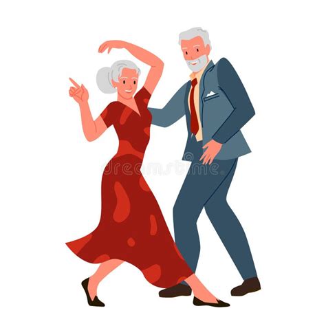 Pareja De Ancianos Bailando M Sica Juntos Hombre Con Traje Formal Y