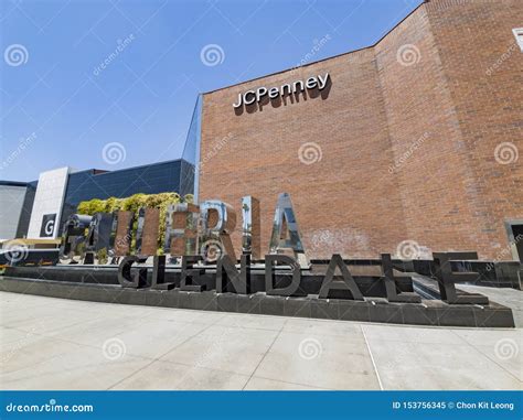 Sign Of The Famous Glendale Galleria Shopping Mall Editorial Image Image Of Downtown Glendale