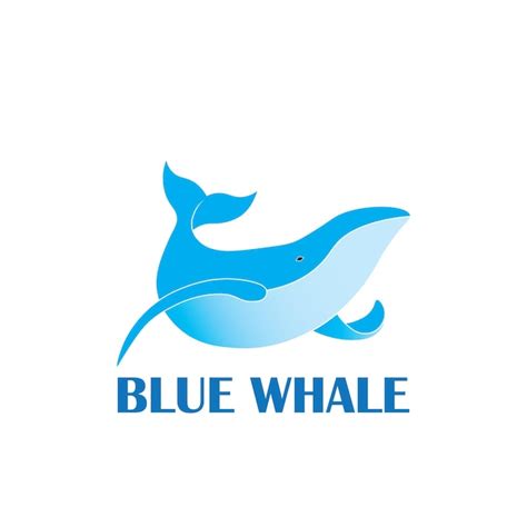 Premium Vector Blue Whale Logo Design With Blue Color