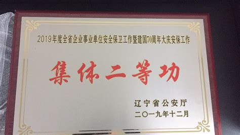 我校荣获2019年度全省企事业单位安保工作“集体二等功” 沈阳药科大学保卫处