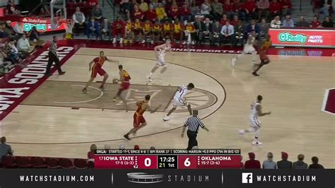 No 17 Iowa State Vs Oklahoma Basketball Highlights 2018 19 Video