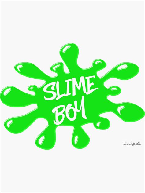 Slime Boy Design Sticker By Design21 Redbubble