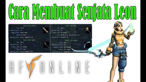 Rf Online Cara Membuat Senjata Leon Youtube