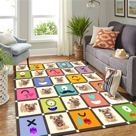 Cute Pug Monster Mk Carpet Area Rug Giftcustom