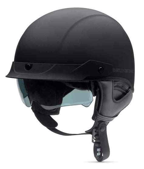 Harley Davidson® Mens Lucid Ultra Light Sun Shield J03 Half Helmet