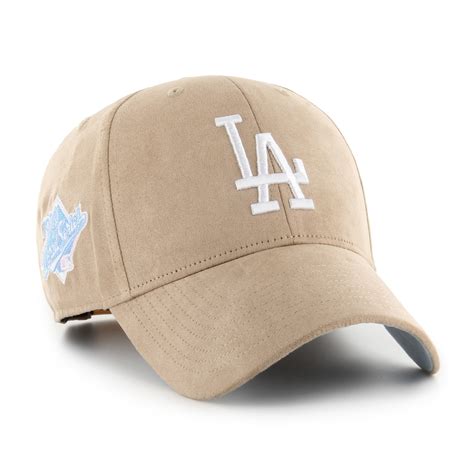 Los Angeles Dodgers MLB 47 Ballpark Ultra Suede MVP Hat Khaki