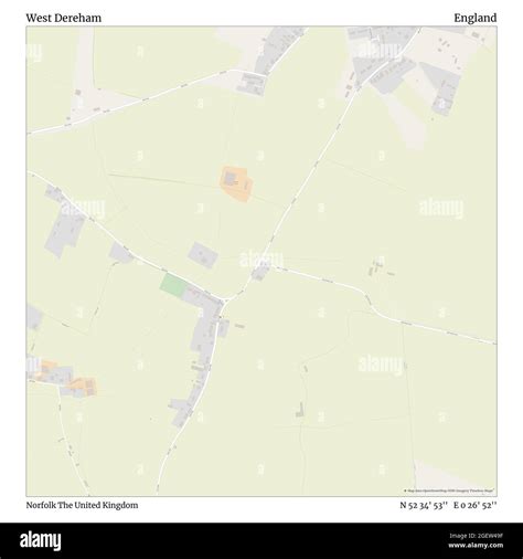 dereham map  res stock photography  images alamy
