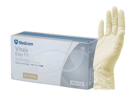 Vitals Easy Fit - Latex Powder Free Gloves | Medicom Australia