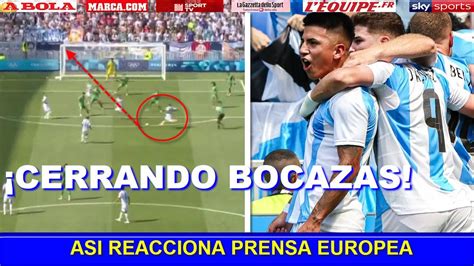 Asi Reacciona Prensa Europea A Victoria De Argentina Vs Irak Juegos