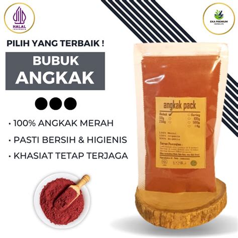 Jual Angkak Beras Merah Bubuk Organik Murni Kering Ramuan Rempah Herbal