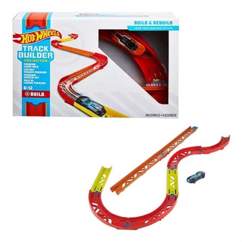 Hot Wheels Track Builder Conjunto Curva Premium Glc88 Mattel Parcelamento Sem Juros