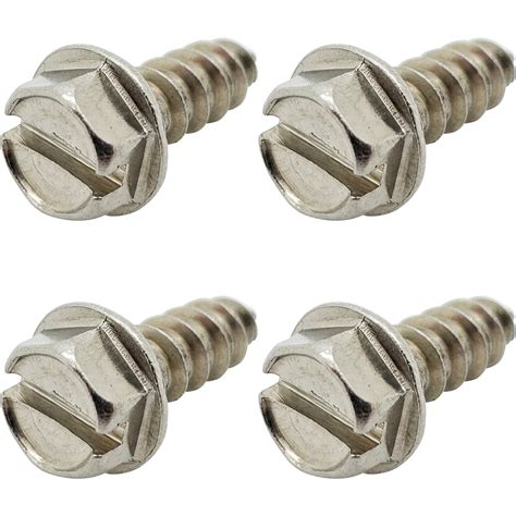 Four (4) Stainless Steel License Plate Screws (BCP253) – BCP Fasteners