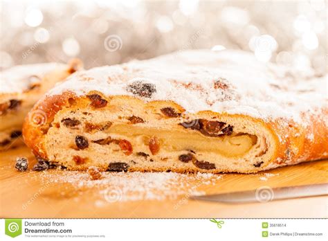 Xmas Stollen stock photo. Image of food, stollen, raisin - 35618514