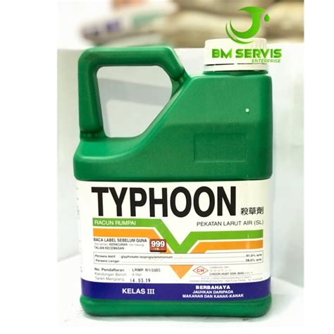 Herbicide Racun Rumpai Typhoon L Shopee Malaysia