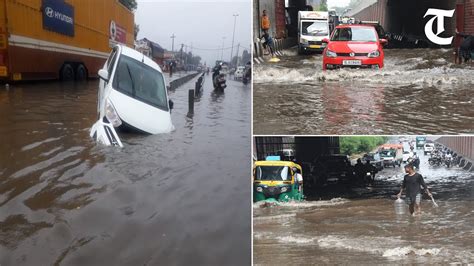 Haryana Heavy Rain In Region Throws Life Out Of Gear Youtube