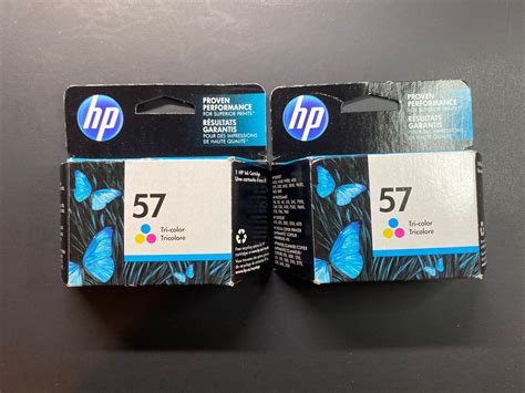 2x NEW SEALED OEM Genuine HP 57 Tri Color Ink Cartridge Expires 12 2017