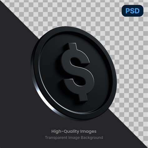 Premium PSD Psd 3d Illustration Of A Dollar Coin