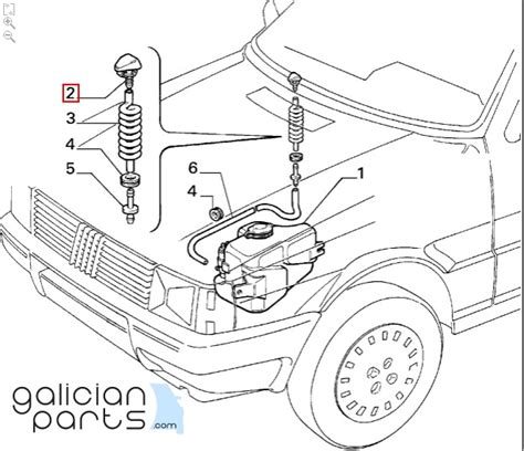 7656464 Difusor Limpiaparabrisas Fiat Uno Fiorino Duna Elba NUEVO