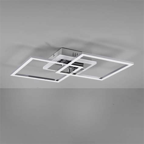 Plafoniera Led Venida Quadrata Cromo Lampade It