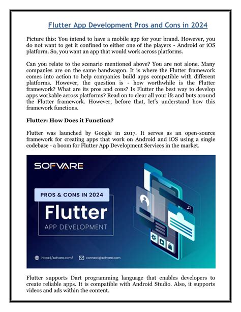 PPT Flutter App Development Pros And Cons In 2024 PowerPoint