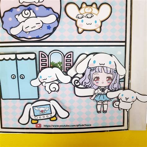 시나모롤 집 꾸미기 스퀴시북 만들기 무료도안 Diy Cinnamoroll House Quiet Book ในปี 2023