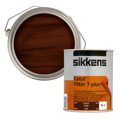 Sikkens Cetol Filter 7 Plus Exterior Satin Wood Stain Walnut