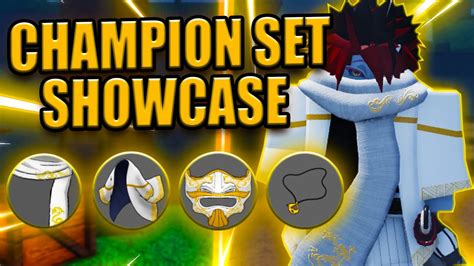 THE BEST GEAR IN PROJECT SLAYERS Champion Set Showcase YouTube