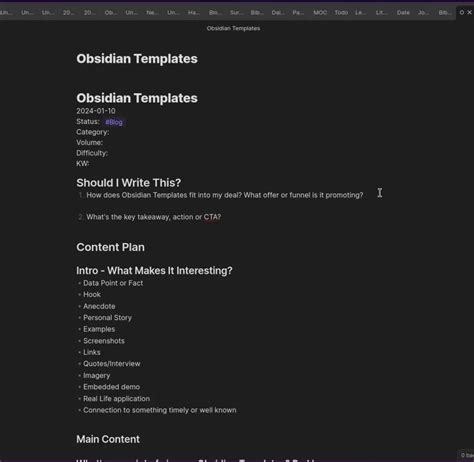 Ultimate Guide to Obsidian Templates (with Examples) - Face Dragons