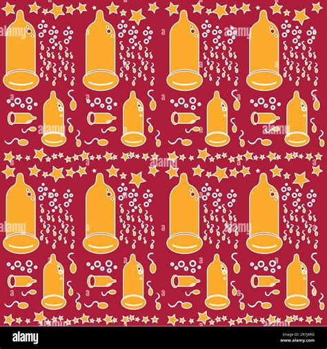 Seamless Condom Pattern Background Stock Vector Image And Art Alamy