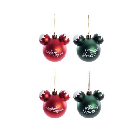 Bolas De Natal Mickey E Minnie Disney Pecas Cromus