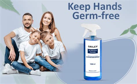 Oriley Instant Hand Sanitizer Isopropyl Alcohol Based Liquid Rinse