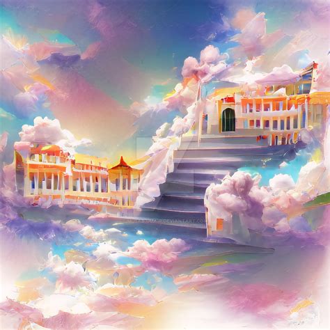 Beautiful Palace In Heaven Illustartion By Musab Umair On Deviantart