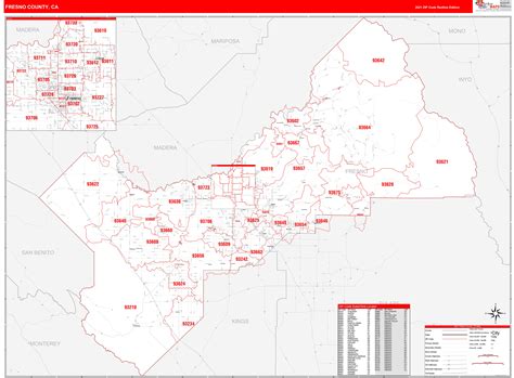 Fresno County Zip Code Map