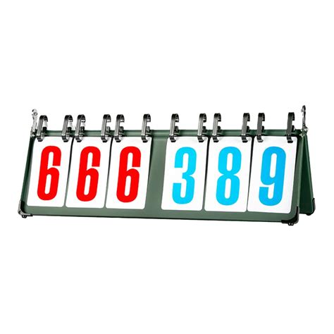 Amleso Tabletop Flip Scoreboard Digit Sports Scoreboard