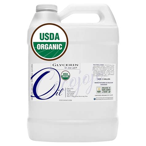 Organic Vegetable Glycerin Usda Certified Organic 100 Pure Usp Grade Plant Based