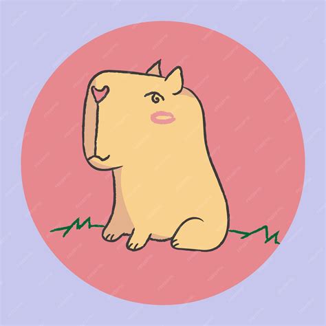 Premium Vector | Capybara vector illustration