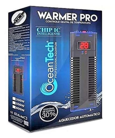 Aquecedor Termostato Digital Automático Ocean Tech 500 Watts 220 Volts