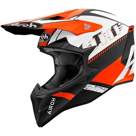 Airoh Motocross Helm Wraap Feel Orange Matt Maciag Offroad