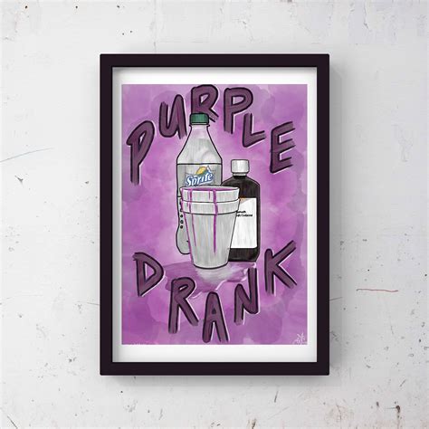 Purple Drank art print | Etsy