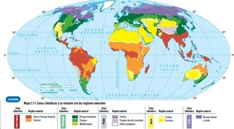 Distribución de las Regiones Naturales en el Mundo y en México