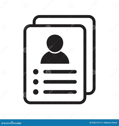 Resume Icon Personal Data Check Icon Vector Icon For Web Design